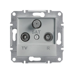 Розетка TV-R-SAT оконечная Asfora, (цвет алюминий) EPH3400461