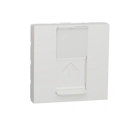 Розетка компьютерная, RJ45, одиночная, кат. 6 UTP, 2-мод., Unica New NU341518 белый