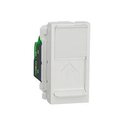 Розетка комп. 1-я., RJ45, кат.5 STP, 1-мод., Unica New, NU341218, белая