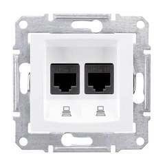 Розетка комп'ютерна PC-2 Sedna SDN4600121 колір білий