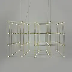Люстра Linef СТРУКТУРИ TITANIUM MJ199-950*600*600 Titanium