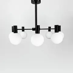 Люстра Linef MJ 89 BK MJ89/8 BK+WT