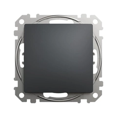Кнопковий перемикач 1-кл SE Sedna Design SDD114116 чорний