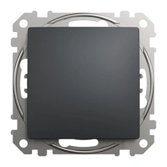 Кнопочный переключатель 1-кл SE Sedna Design SDD114116 черный
