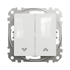 Вимикач для жалюзі 2-кл SE Sedna Design SDD111104 білий