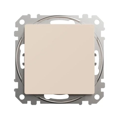 Кнопковий перемикач 1-кл SE Sedna Design SDD112116 бежевий