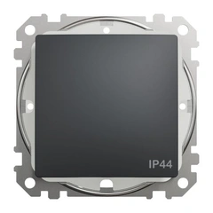 Переключатель 1-кл IP44 SE Sedna Design SDD214106 черный