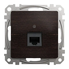 Компьютерная розетка RJ45 кат. 5е UTP SE Sedna Elements SDD181451 венге