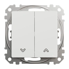 Кнопковий вимикач для жалюзі 2-кл SE Sedna Design SDD111114 білий