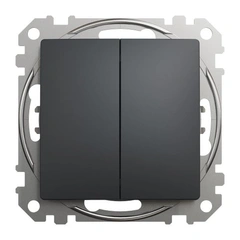 Перемикач 2-кл SE Sedna Design SDD114108 чорний