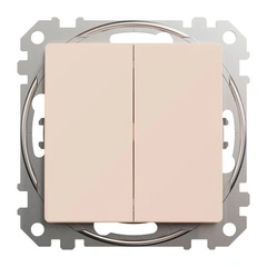 Перемикач 2-кл SE Sedna Design SDD112108 бежевий