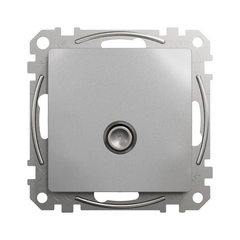 Розетка TV конечная 4дб SE Sedna Design SDD113471 алюминий
