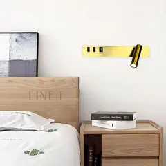 Бра Linef WJ 028/2 WJ028/2 L AB (лівий) + USB-A