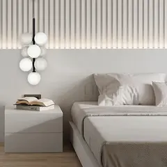 Підвісний світильник Linef S 28G/4 909/10 BK+WT+WT