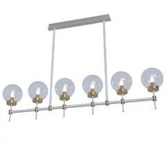 Люстра PikArt Brass&Glass 31104-8