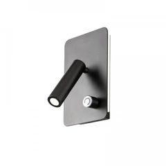 Бра REDO 01-1494 QUDA Black + USB