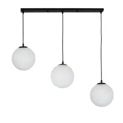 Підвісний світильник 756glass200F-3 BK+WH (700)