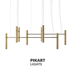 Подвесной светильник PikArt Tube chandelier 5299 (комплект)