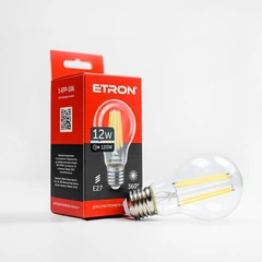 LED лампа ETRON Filament 1-EFP-106 A60 12W 4200K E27