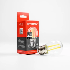 LED лампа ETRON Filament 1-EFP-154 G45 E27 5W 4200K