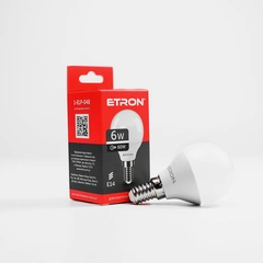 LED лампа ETRON Light 1-ELP-048 G45 6W 4200K 220V E14