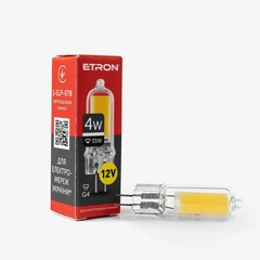 LED лампа ETRON Light 1-ELP-078 G4 Glass 4W 4200K 12V