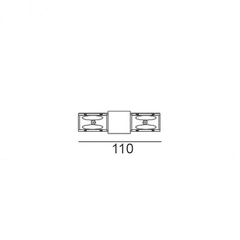 З'єднувач електричний накладний LTX IN_LINE CORNER 180 06.SE180HR.BK