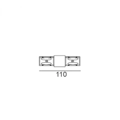 З'єднувач електричний накладний LTX IN_LINE CORNER 180 06.SE180HR.BK