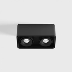 Накладний світильник LTX BOX 2 LED 2x10W, 3000K (02.8040.20.830.BK)
