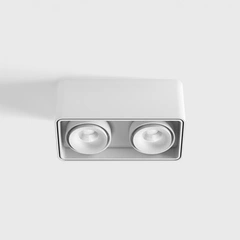 Накладний світильник LTX BOX 2 LED 2x10W, 3000K (02.8040.20.830.WH)