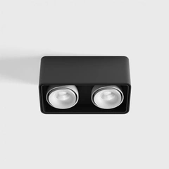 Накладной светильник LTX BOX 2 LED 2x10W, 3000K (02.8040.20.830.BK/WH)