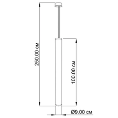 Підвісний світильник ImperiumLight Tube 3531100.01.92