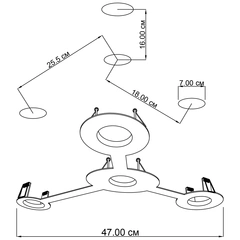 Врізний точковий світильник ImperiumLight Nerdy 386448.01.01