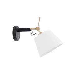 Бра Azzardo Zyta Wall XS BK/GO White AZ4187