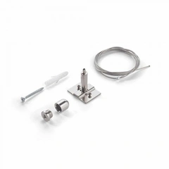Крепление подвесного монтажа Ideal Lux ARCA 276366 KIT SINGLE STEEL CABLE 2 МT