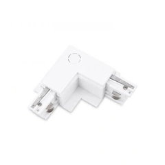 Углове з'єднання 3 фази AZzardo TRACK 3 LINE L CONNECTOR RIGHT GIPS WH AZ4297
