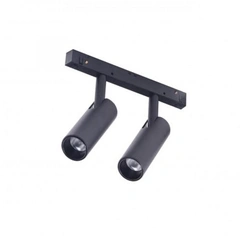 Магнітний трековий світильник AZzardo NIKO 2 TRACK MAGNETIC 2x7W 3000K BK/BK AZ4584