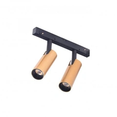 Магнитный трековый светильник AZzardo NIKO 2 TRACK MAGNETIC 2x7W 3000K GO/BK AZ4588