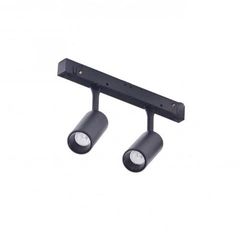 Магнитный трековый светильник AZzardo NIKKI 2 TRACK MAGNETIC 2x3W 3000K BK/BK AZ4592