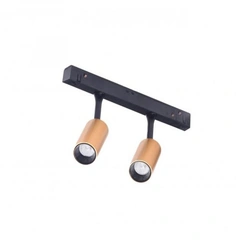 Магнитный трековый светильник AZzardo NIKKI 2 TRACK MAGNETIC 2x3W 3000K GO/BK AZ4594
