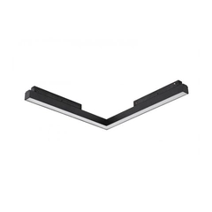 Магнитный трековый светильник AZzardo SAGA TRACK MAGNETIC CORNER A 24W MILKY120 4000K BK AZ4615