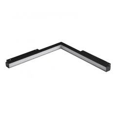 Магнітний трековий світильник AZzardo SAGA TRACK MAGNETIC CORNER B 24W MILKY120 3000K BK AZ4617
