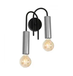 Бра LUMINEX Loppe black/chrome 0599