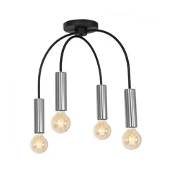 Люстра LUMINEX Loppe black/chrome 0600