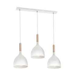 Люстра LUMINEX Noak white/wood 1196