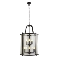 Люстра Searchlight LANTERN GRANDE 3068-8BK