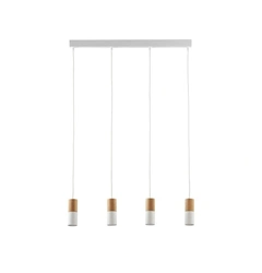 Люстра TK Lighting ELIT WHITE/WOOD 6307