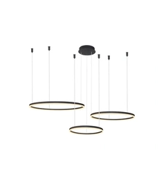 Подвесной светильник AZzardo HALO PENDANT 100+80+60 CCT BLUETOOTH BK+REMOTE CONTROL AZ4975