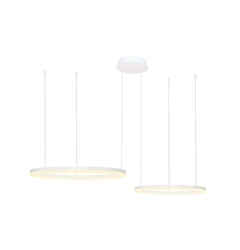 Подвесной светильник AZzardo HALO PENDANT 80+60 CCT BLUETOOTH WH + REMOTE CONTROL AZ4977