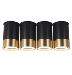 Точечный спот PikArt BP Black/White Gold на 4 лампы 25624